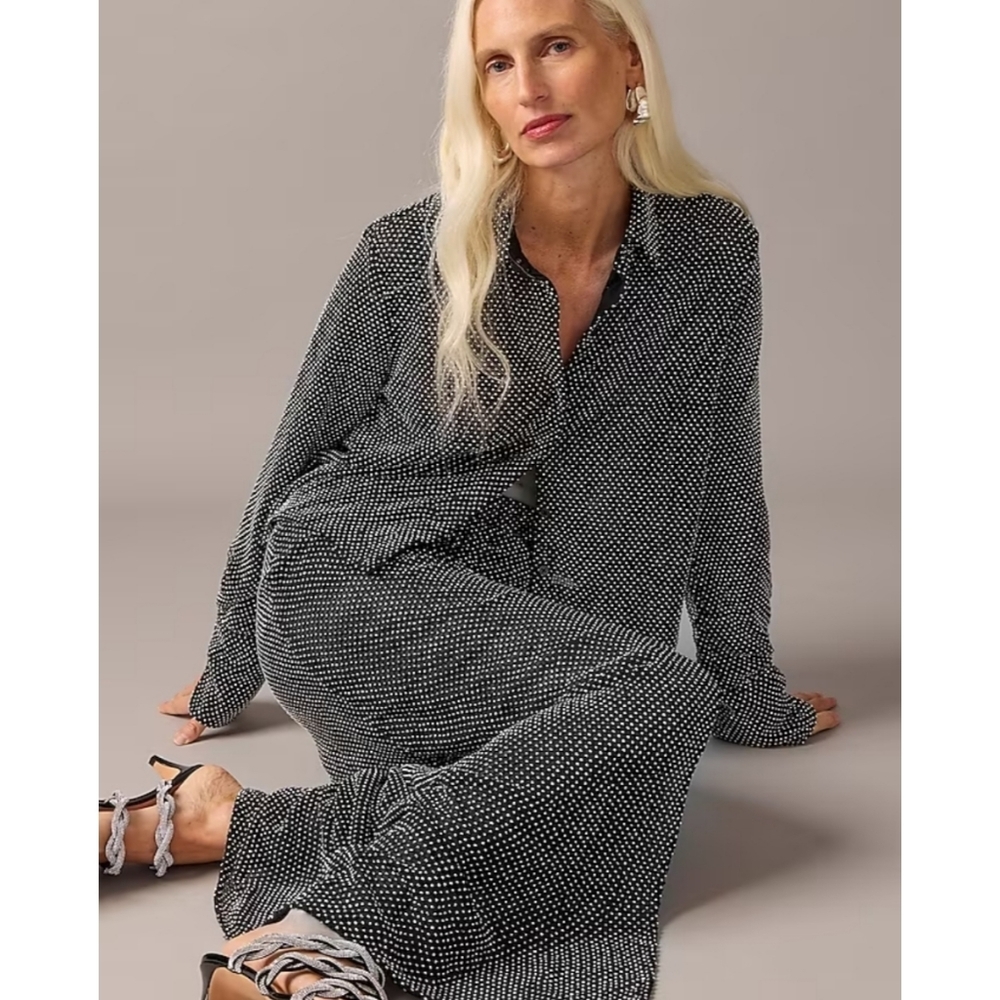 J.Crew Collection Side-Slit Rhinestone Skirt - Picture 12 of 15